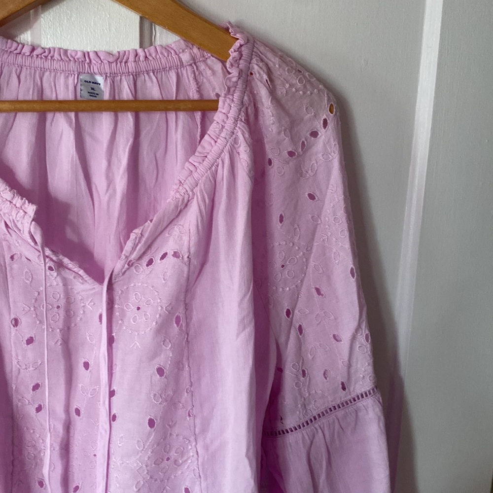 Old Navy NWT Long Sleeve Top size XL in Lilac - Picture 2 of 8